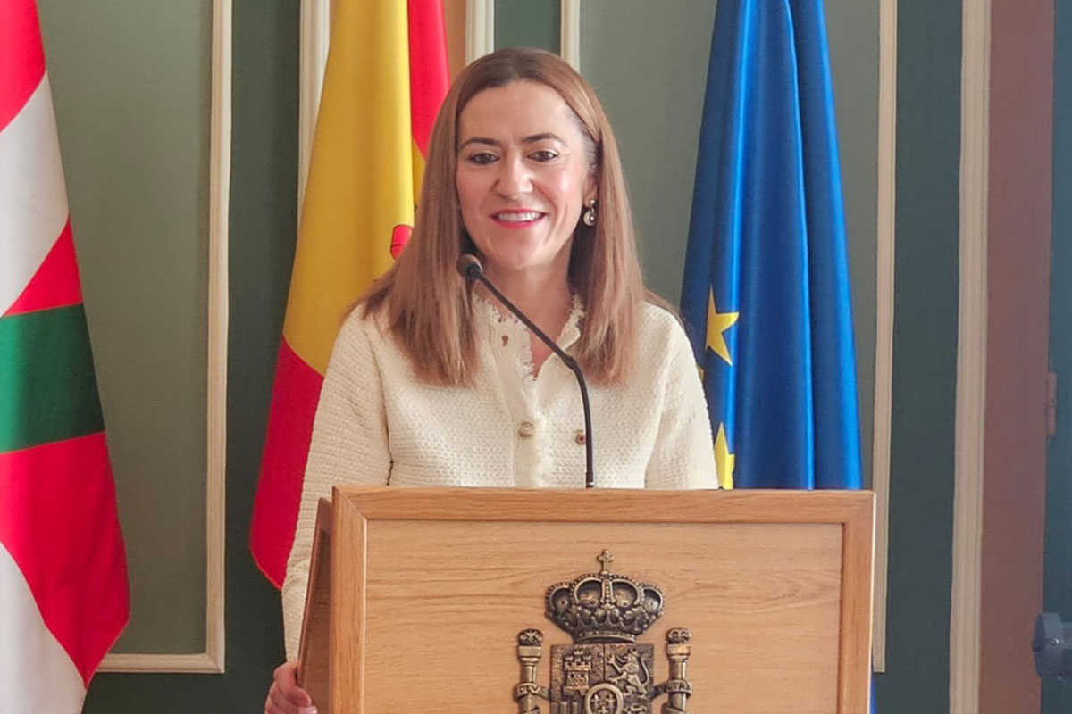 Virginia Barcones durante su discurso